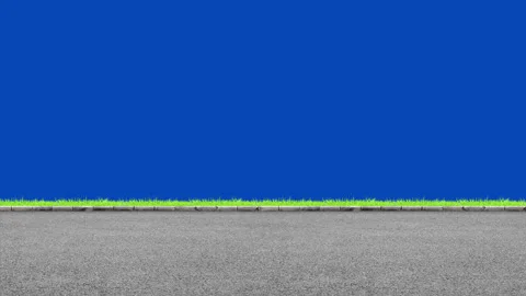 Panning Road and Bluescreen Stock Footage 134353288