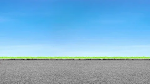 Panning Road and Sky Stock Footage 134353659