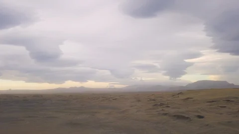 Panning shot of barren plain Stock Footage 118654766