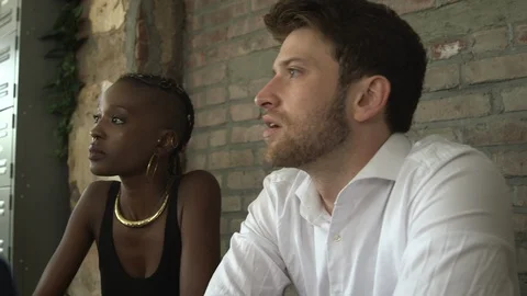 Panning shot of creative professionals working on new business during meeting Stock Footage 114855864