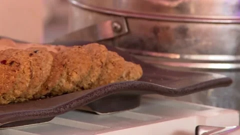 Panning Shot of Elegant Indian Wedding Buffet Setup Traditional Dishes Stock Footage 346388459