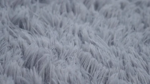 Panning shot of gray Soft carpet Video stock 71484675