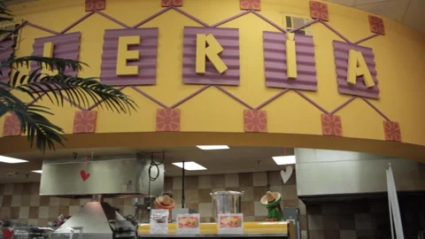 Panning shot of a grocery store Stock Footage 231414657