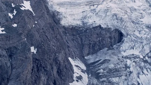 Panning shot of mountain glacier Video stock 112387950