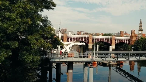 A Panning shot of a nautical training yard 動画素材 160437081