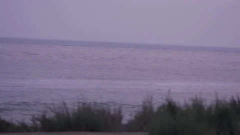 Panning Shot of Ocean Stock Footage 140477613