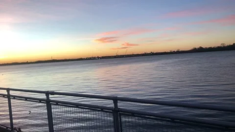 Panning shot of river Stock Footage 226655585
