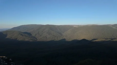 Panning Shot Through Cathedral Ranges at Sunset 動画素材 331898033