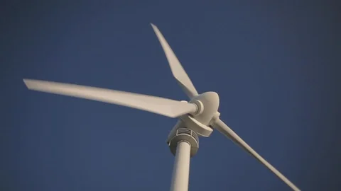 Panning shot of windmill Stock Footage 85561463