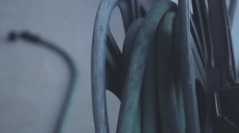Panning shot of yard hose Video stock 41342036