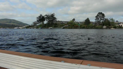 Panning Slider Shot in Killaloe County Clare Wide angle Stock Footage 37434669