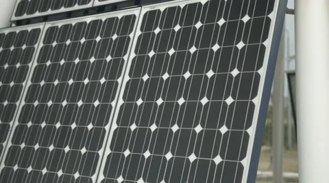 Panning-Solar-panels Stock Footage 62531627