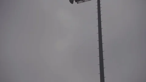 Panning up to stadium lights Video stock 103873254