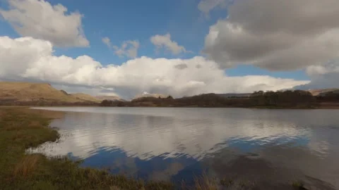 Panning time lapse Loch Awe Stock Footage 152159016