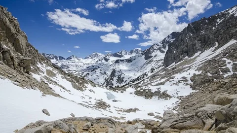 Panning Time-lapse of Mono Pass in the Eastern Sierra Nevada Mountain. Vídeo Stock 93344738