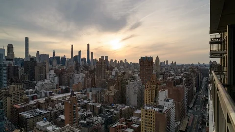 Panning Timelapse Cityscape Stock Footage 126946965