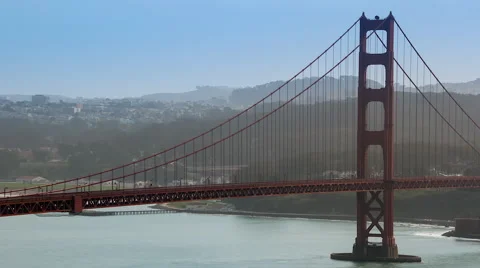 Panning timelapse of the golden gate bridge Video stock 46682361