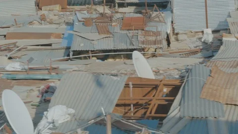 Panning transition over the rooftops buildings of Marrakech Morocco from a Video stock 109436117