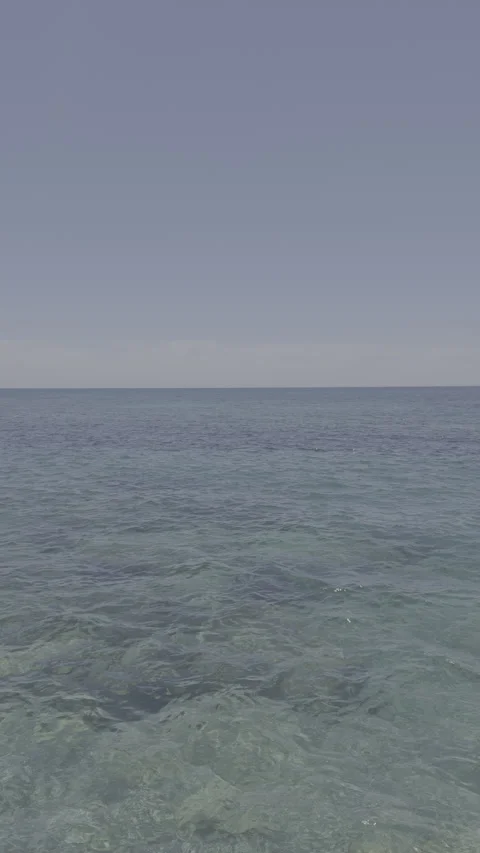 Panning vertical shot left to right of raw log footage of sea water Stock Footage 336640188
