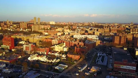 Panning View of The Bronx Stock Footage 74635458