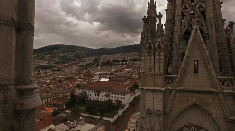 Panning view from one of the Basilica steeples Stock-Footage 63227925