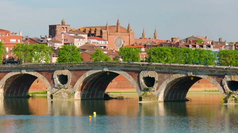 Panning View of Toulouse Stock Footage 55778780