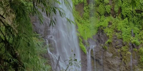 Panning Waterfall Left to Right Stock Footage 144159246