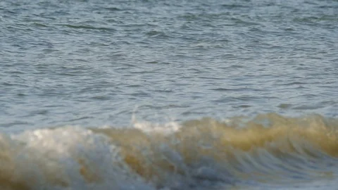Panning Wave in Slow Motion Stock Footage 121324687