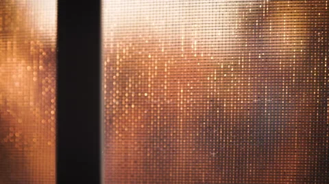 Panning Window At Golden Hour Stock Footage 65094797