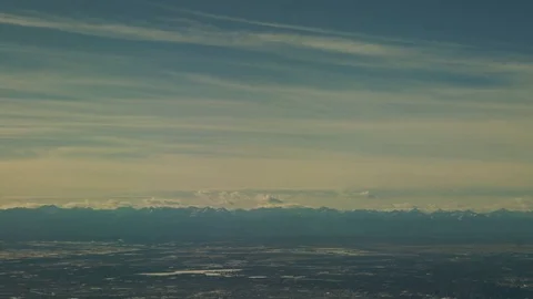 Panorama from airplane 02 Stock Footage 101987473