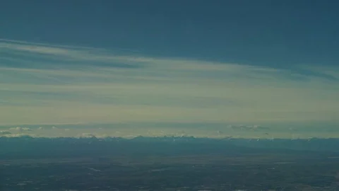 Panorama from airplane 03 Stock Footage 101987466