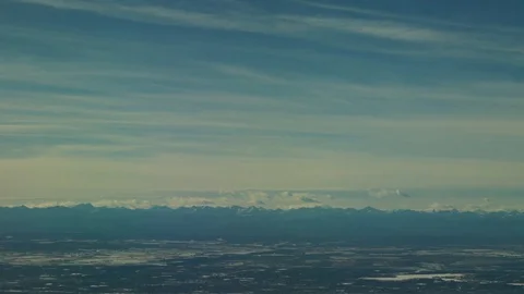 Panorama from airplane Stock Footage 101987402