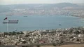 Panorama of Aqaba city in Jordan and Eilat city in Israel HD Footage