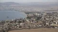 Panorama of Aqaba city in Jordan and Eilat city in Israel HD Footage