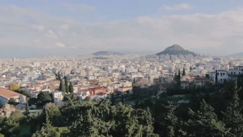 A Panorama of Athens, Greece Video stock 150600403