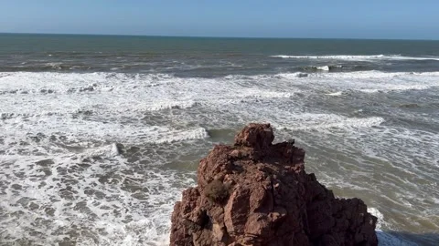 Panorama of Atlantic Ocean Stock Footage 248666478