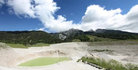 Panorama of Austrian Alps 스톡 사진