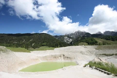 Panorama of Austrian Alps 스톡 사진