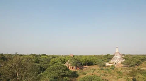 Panorama of Bagan 库存影片 11013007