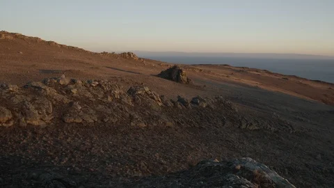 Panorama - Baikal lake - sunset - rocks 動画素材 123780598