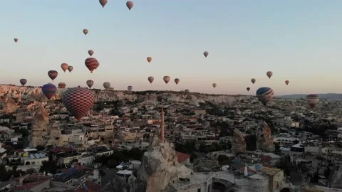 Panorama of balloons 库存影片 238762064