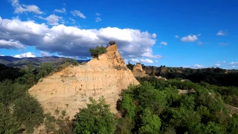 Panorama Balze drone View. Fly Over Landscape Vídeos de archivo 80602071