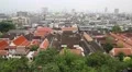 Panorama of Bangkok downtown. View from Golden Mountain, Wat Saket HD Footage