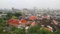 Panorama of Bangkok downtown. View from Golden Mountain, Wat Saket HD Footage
