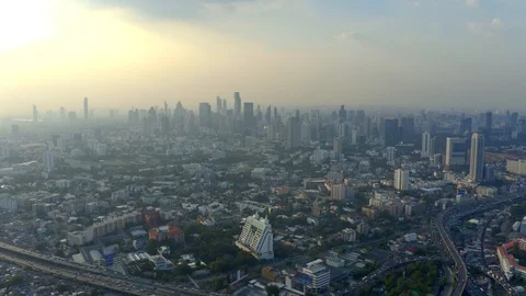 Panorama of Bangkok Video stock 101783686