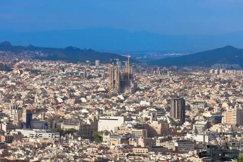 Panorama of Barcelona Foto stock