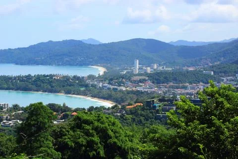 Panorama of the beaches of Phuket Stock Photos