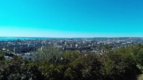 Panorama of the big city Stock Footage 67640989