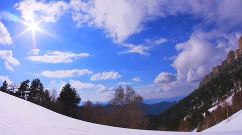 Panorama Big Thach against backlight Stock Footage 50389821