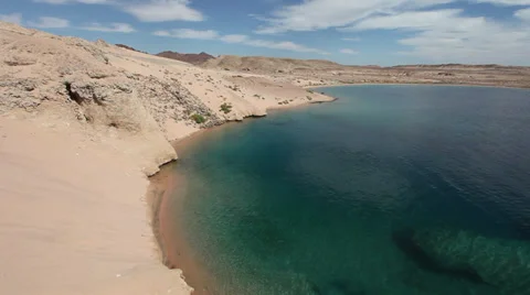 Panorama of the blue bay of Ras Mohamed national park, Sharm El Sheikh, Egypt Video stock 39201488